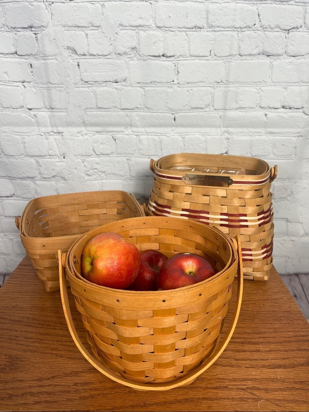 Set of 3 baskets hand woven - American traditions & 2 Longaberger